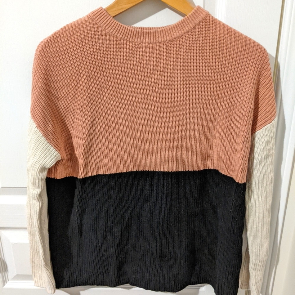 Oversize crew neck knit